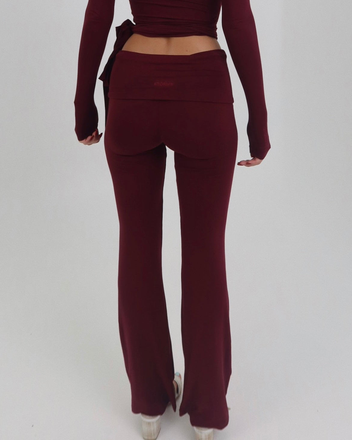 Ava Soft Pants in Bordeaux — STORMYY (image 3 of 4)