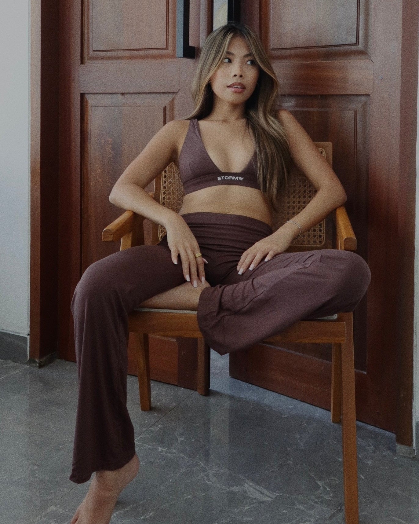 Ava | Soft Bra - chocolate