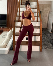 Ava Soft Pants in Bordeaux — STORMYY (image 4 of 4)
