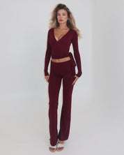 Ava Soft Pants in Bordeaux — STORMYY (image 1 of 4)
