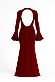 yasmin luxe dress - bordeaux