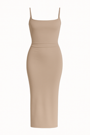 darya slip dress - sable