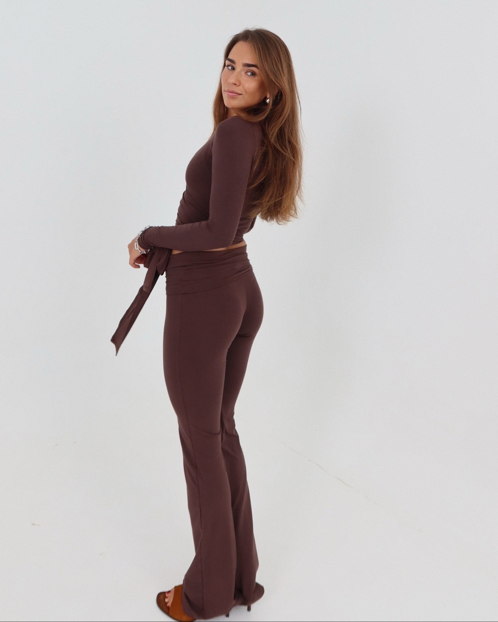 Ava Soft Pants in Chocolate — STORMYY (image 9 of 12)