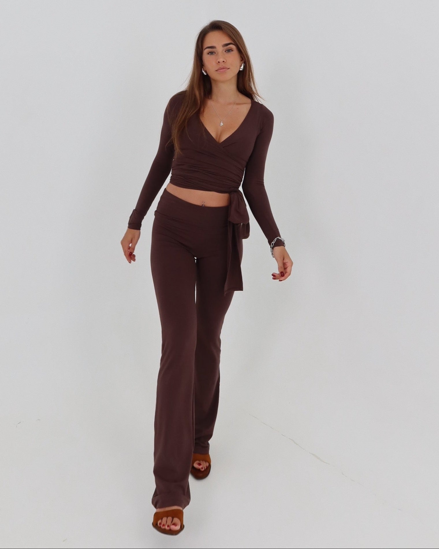 Ava Soft Pants in Chocolate — STORMYY (image 12 of 12)