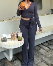 AVA SOFT PANTS - SMOKE