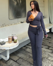 AVA SOFT PANTS - SMOKE