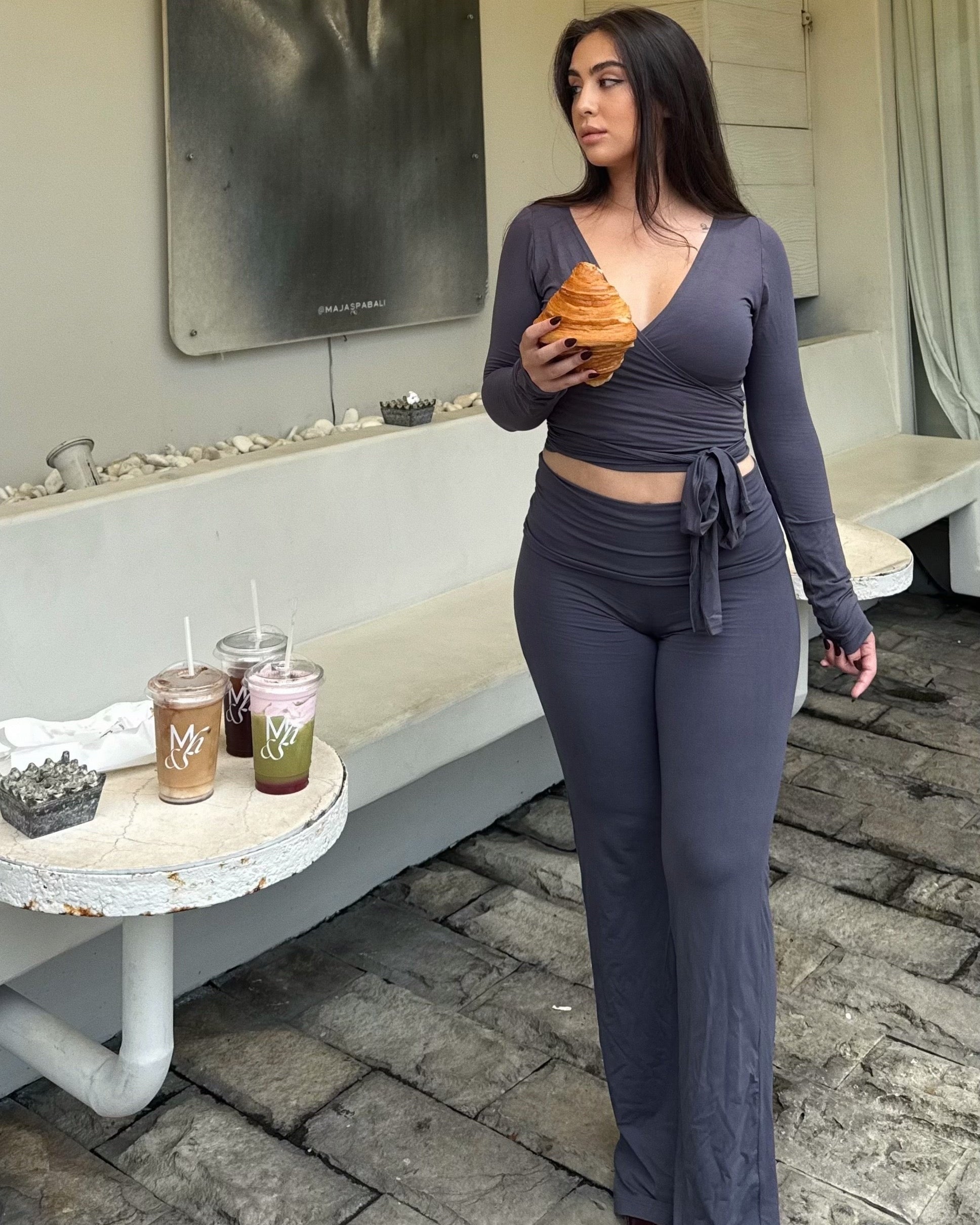 AVA SOFT PANTS - SMOKE