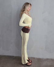 Ava Racer Pants - Cocoa Honey - STORMYY