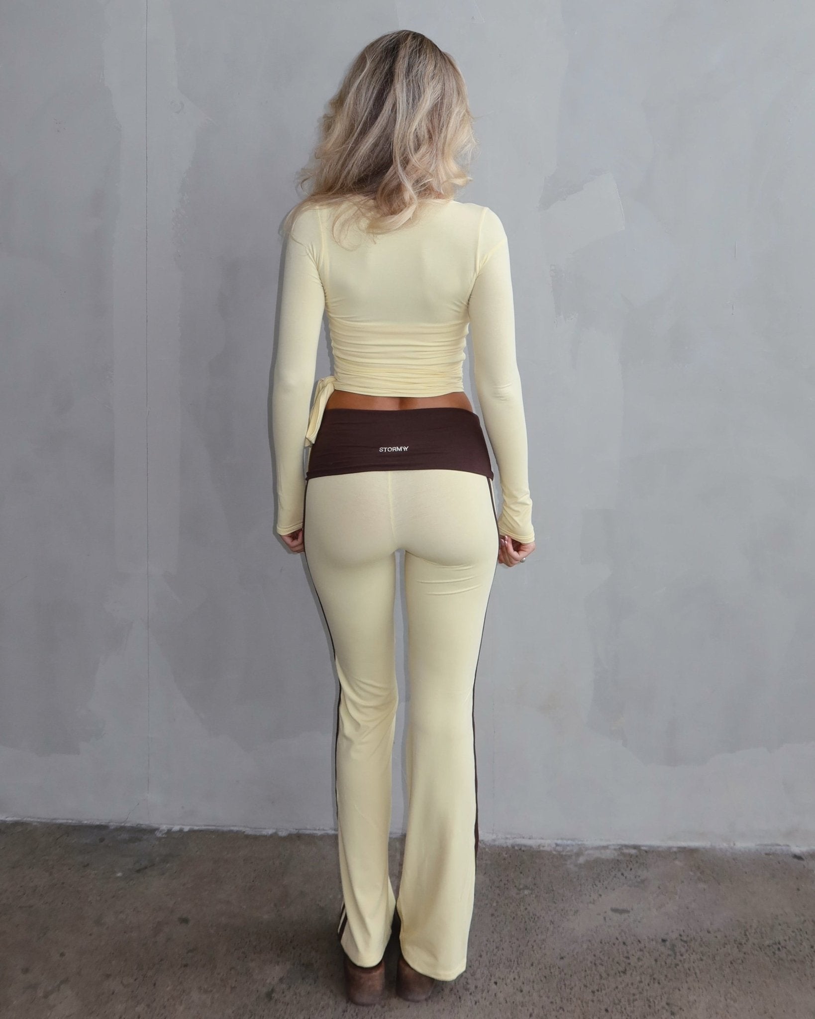 Ava Racer Pants - Cocoa Honey - STORMYY