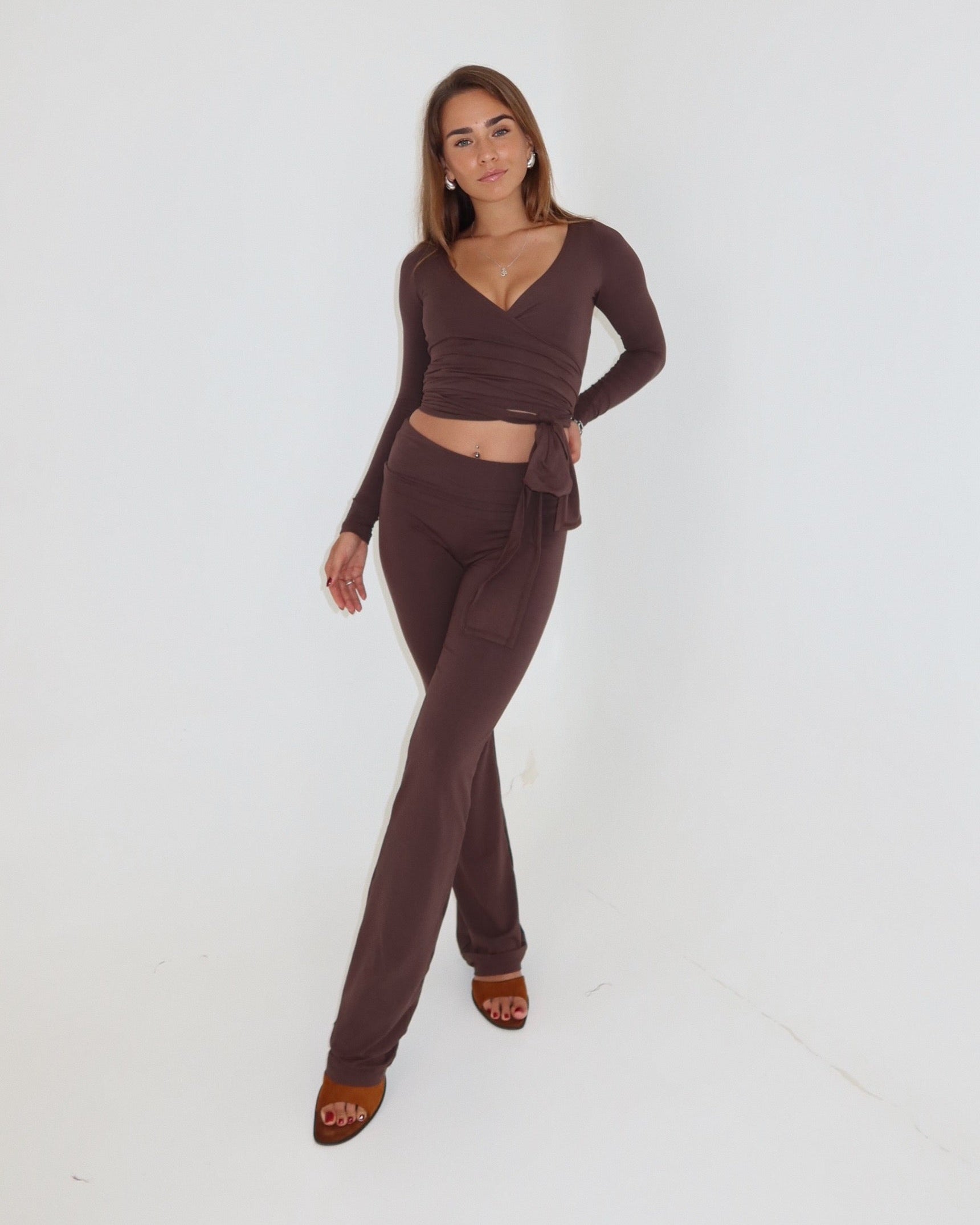 Ava Soft Pants in Chocolate — STORMYY (image 11 of 12)
