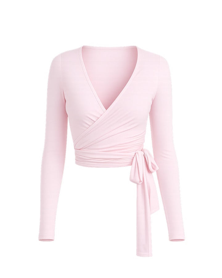Ava Wrap Top in Baby Pink — STORMYY (image 4 of 6)