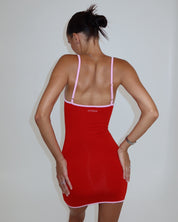 LINA DRESS - cherry blush