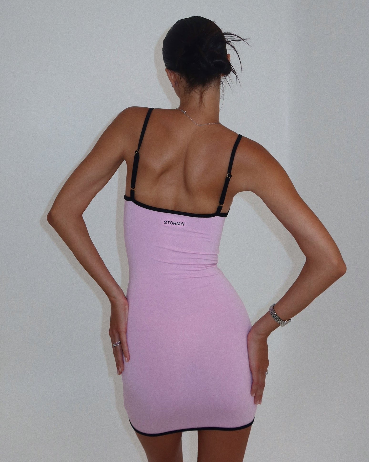 LINA DRESS - DARK ROSE