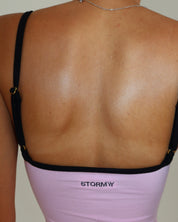 LINA DRESS - DARK ROSE