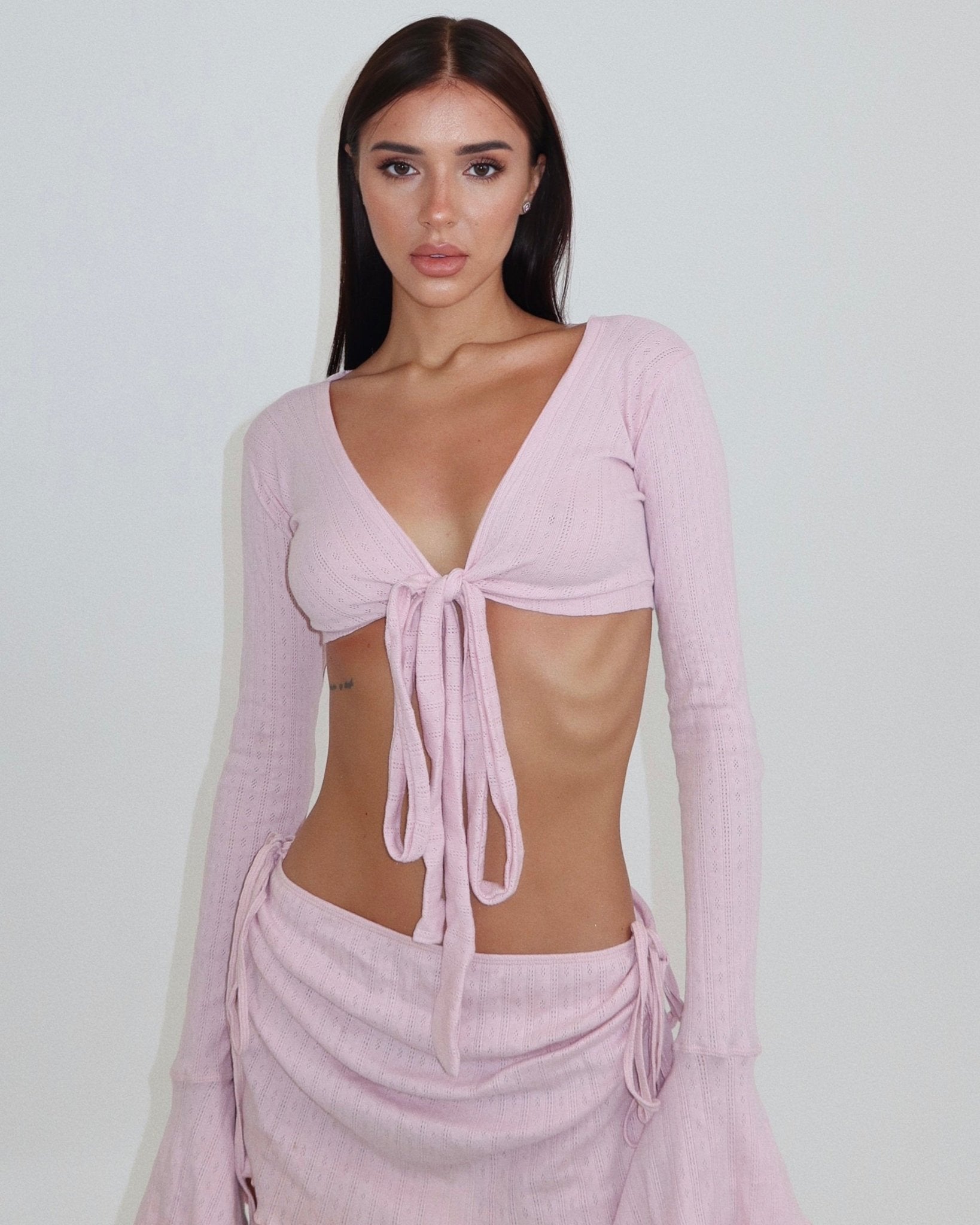 100% Cotton Kimia Long Sleeve - Blush - STORMYY