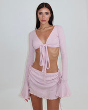 Kimia Mini Skirt in Blush — STORMYY (image 1 of 9)