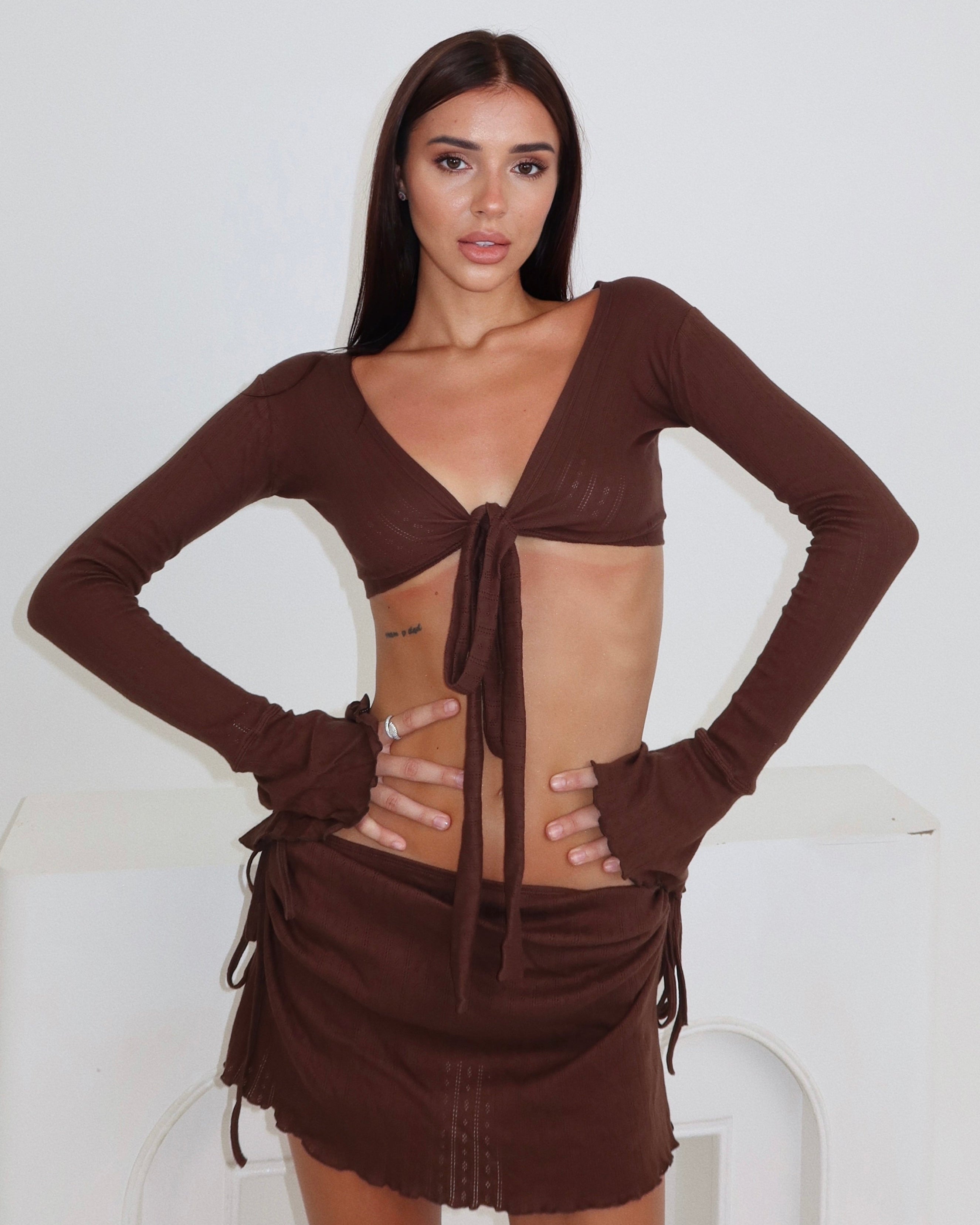 Kimia Long Sleeve in Choco — STORMYY (image 3 of 9)