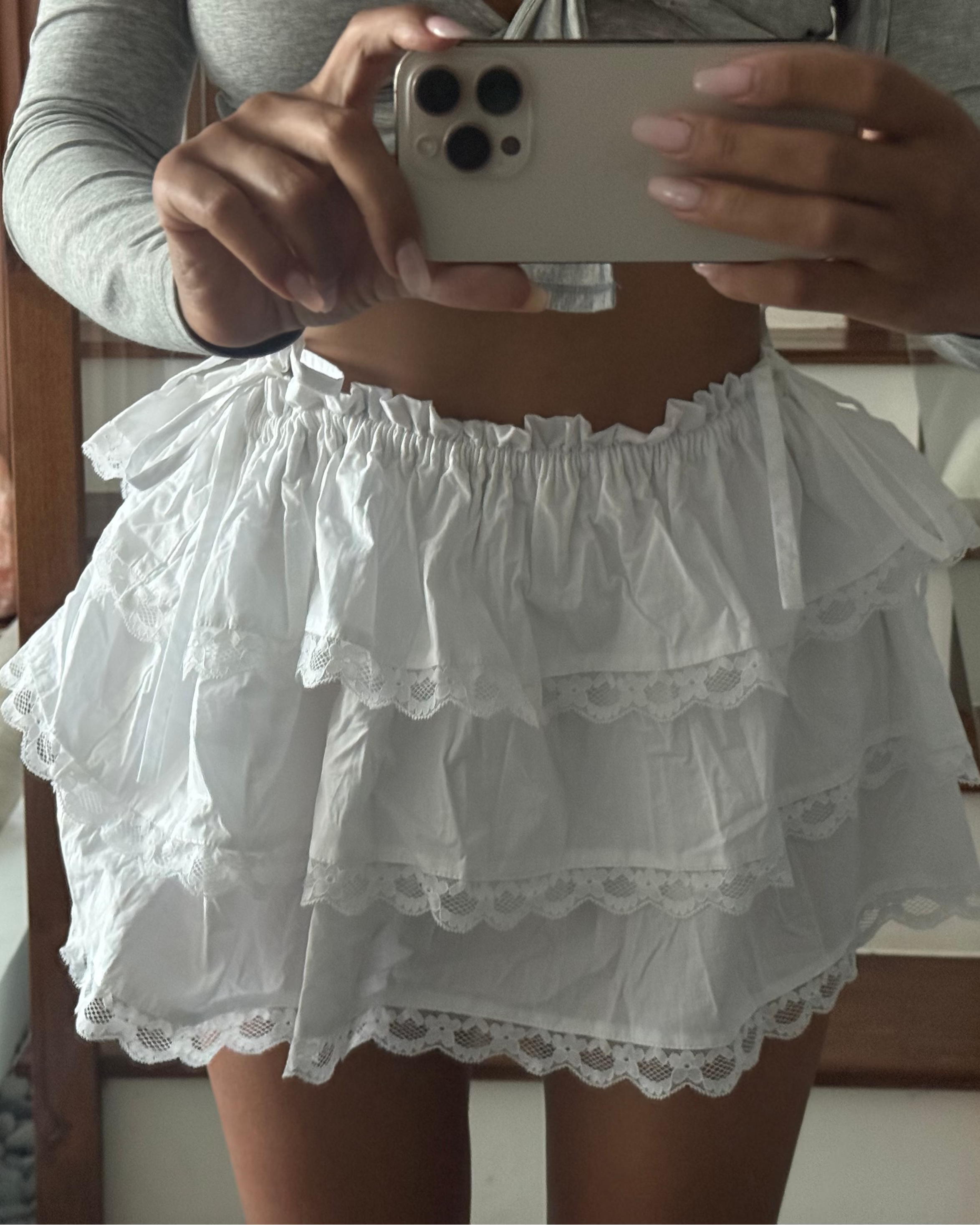 100% Cotton Parisa Lace Skirt
