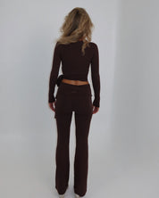 Ava Soft Pants in Chocolate — STORMYY (image 7 of 12)