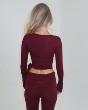 Ava Soft Pants - Bordeaux