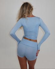 AVA SOFT SHORTS - BABY BLUE