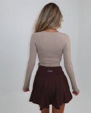 AVA SOFT SKORT - CHOCOLATE