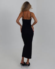 Darya Slip Dress in Noir — STORMYY (image 5 of 7)