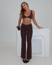Ava Soft Pants in Chocolate — STORMYY (image 8 of 12)