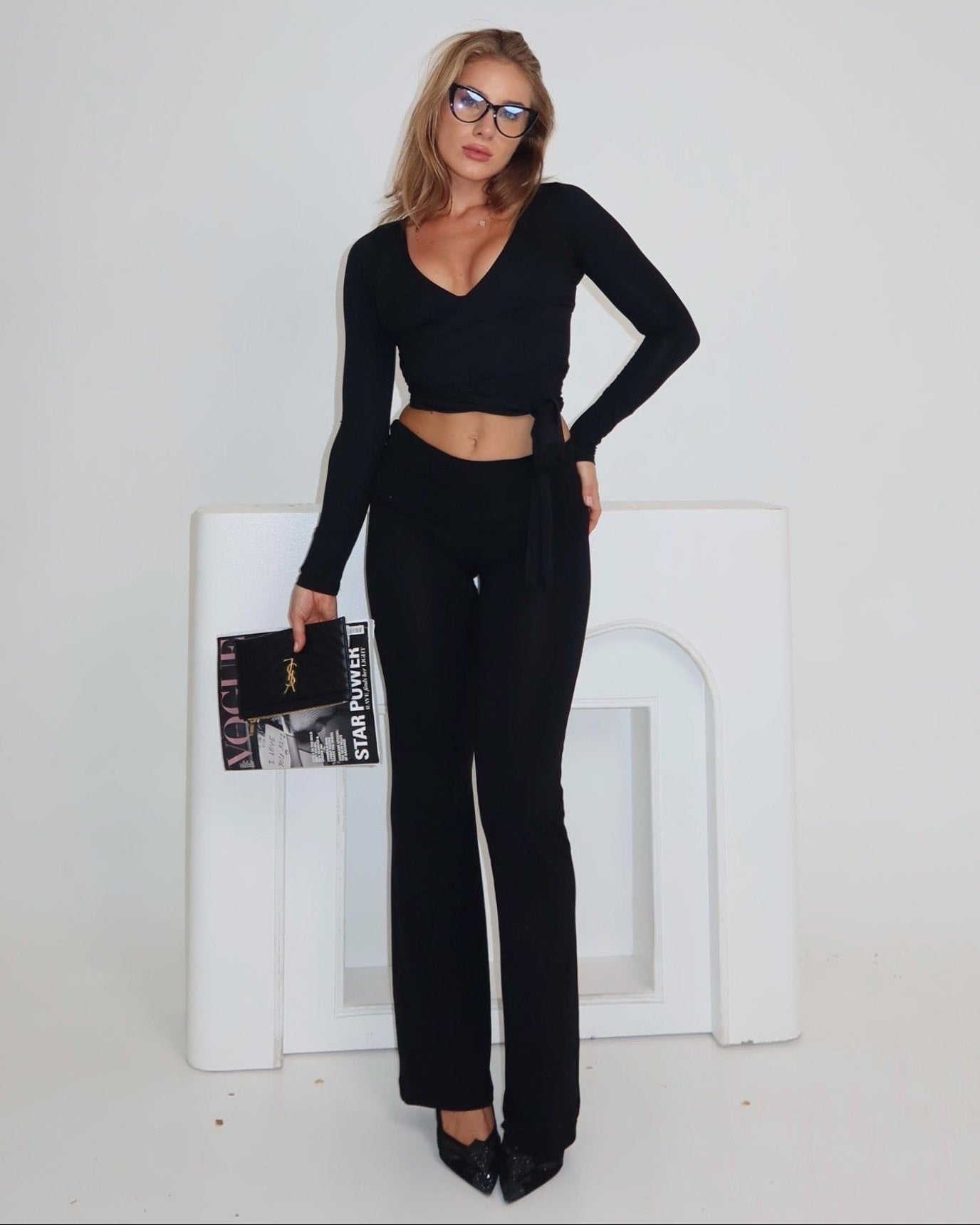Ava Soft Pants in Noir — STORMYY (image 1 of 5)