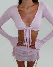 Kimia Mini Skirt in Blush — STORMYY (image 6 of 9)