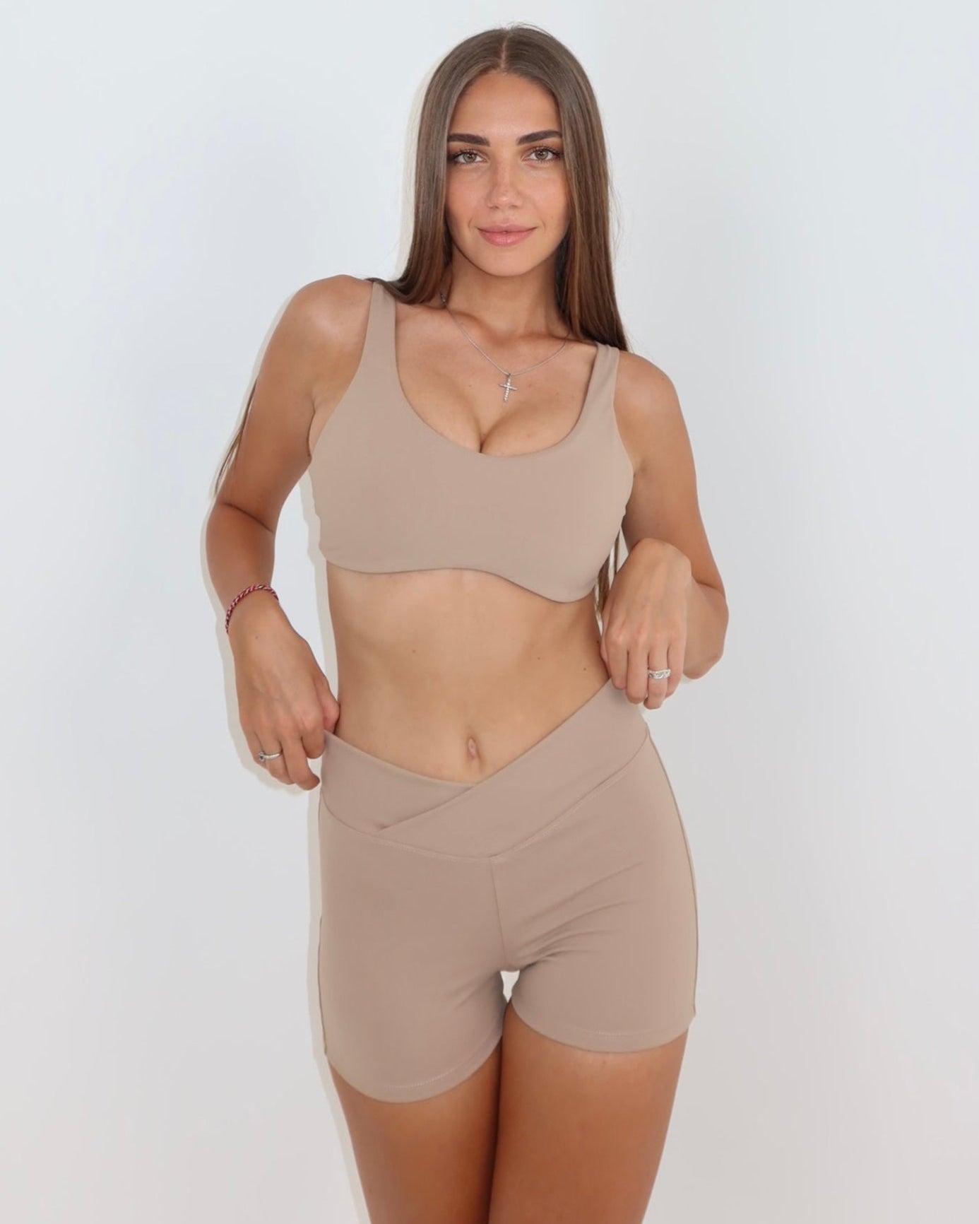 mina shorts - nude