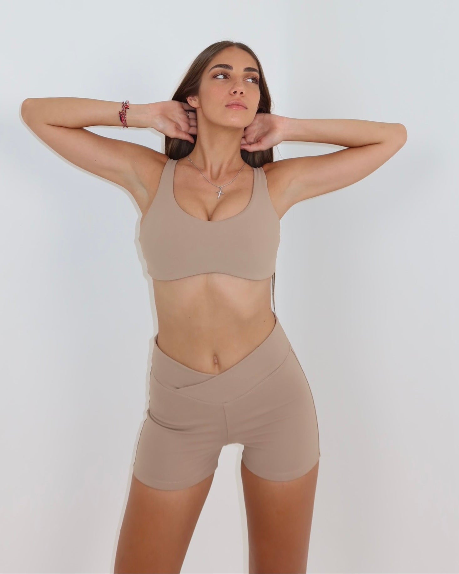 mina shorts - nude