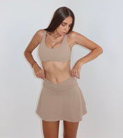 mina skort - nude