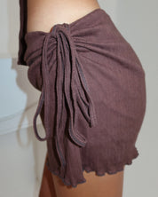 Kimia Mini Skirt in Choco — STORMYY (image 3 of 7)