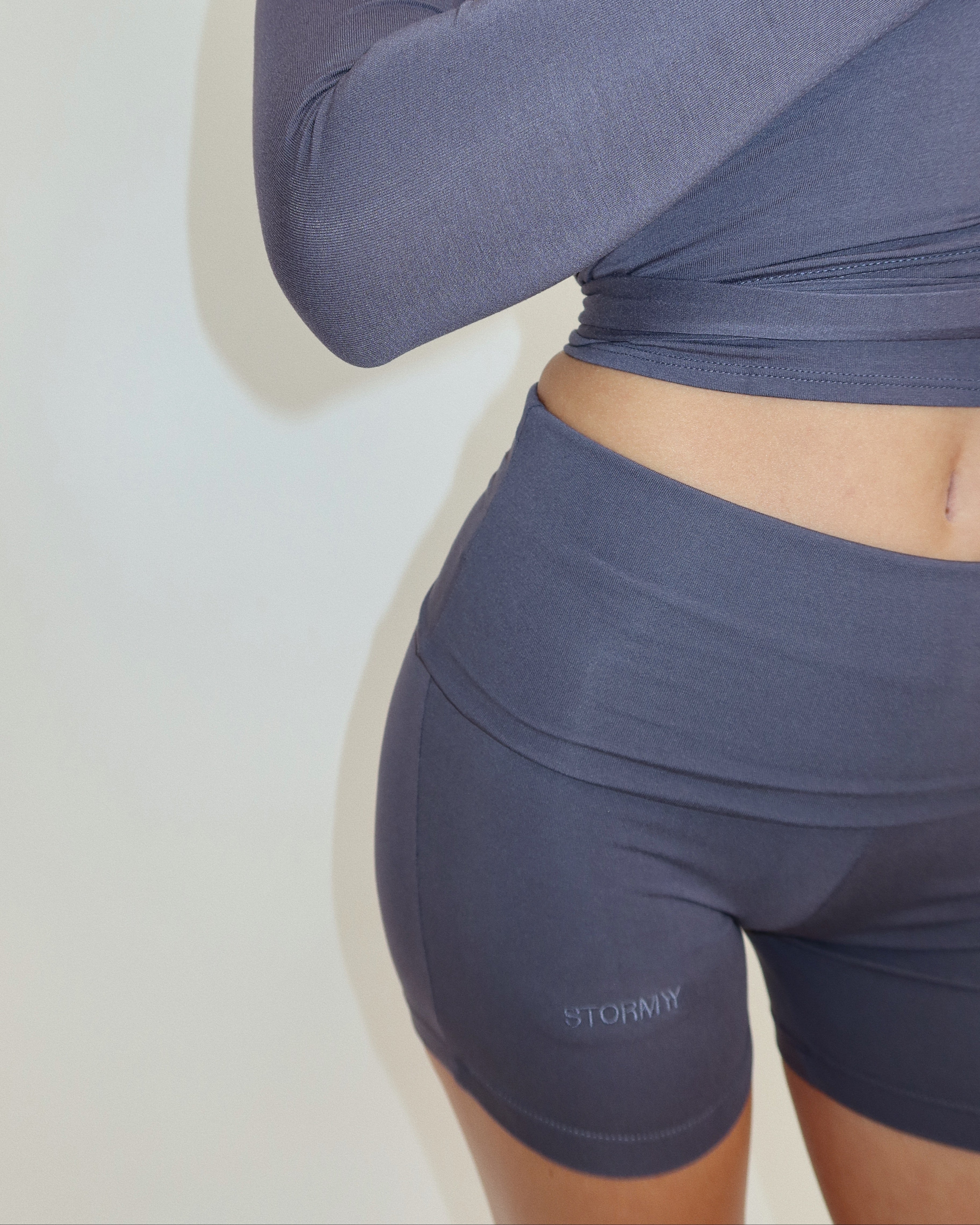 Ava Soft Shorts in Smoke — STORMYY (image 2 of 5)