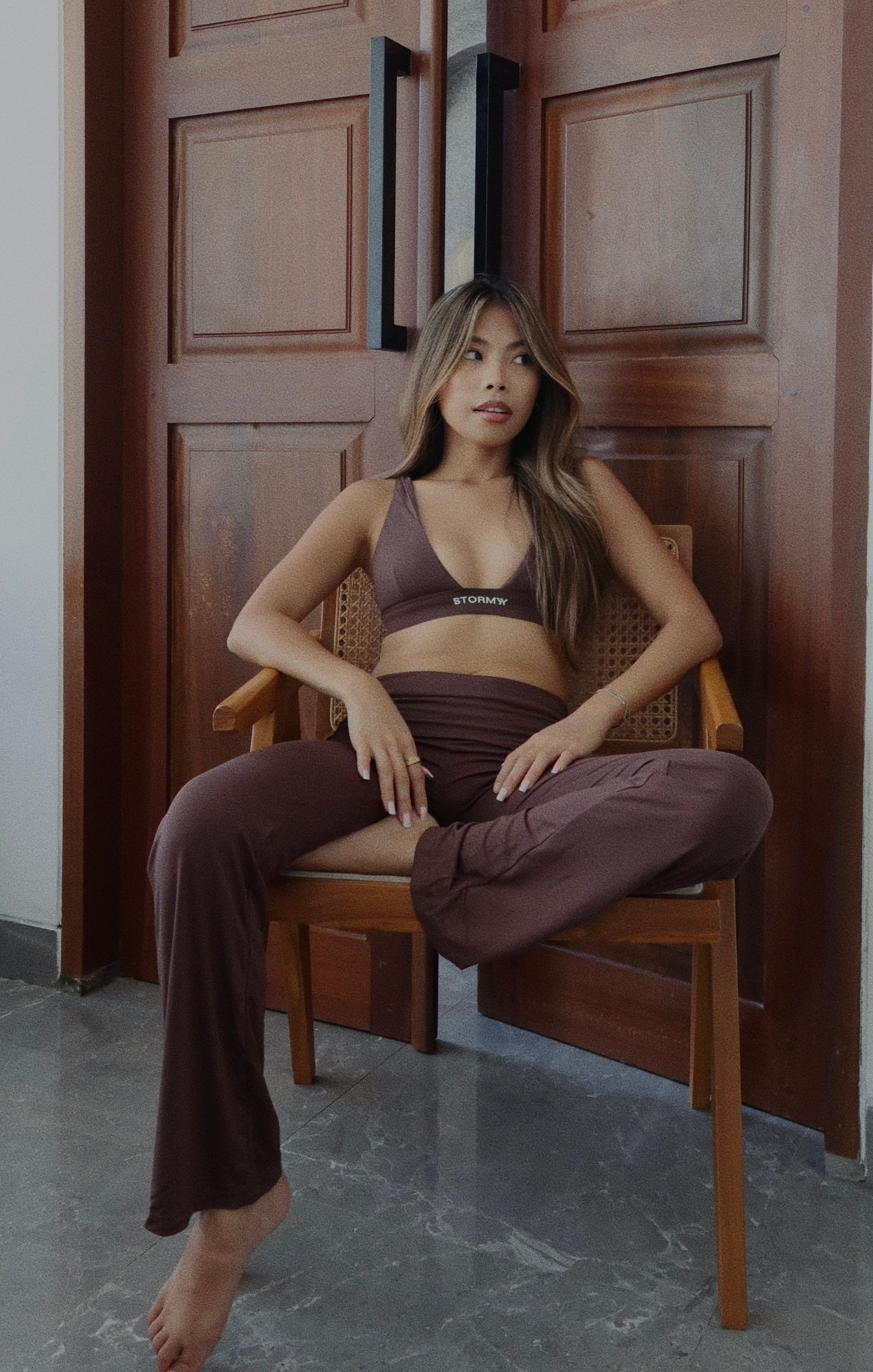 Ava | Soft Pants - chocolate
