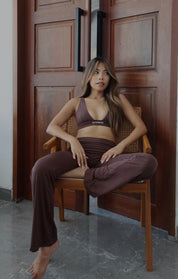 Ava | Soft Pants - chocolate