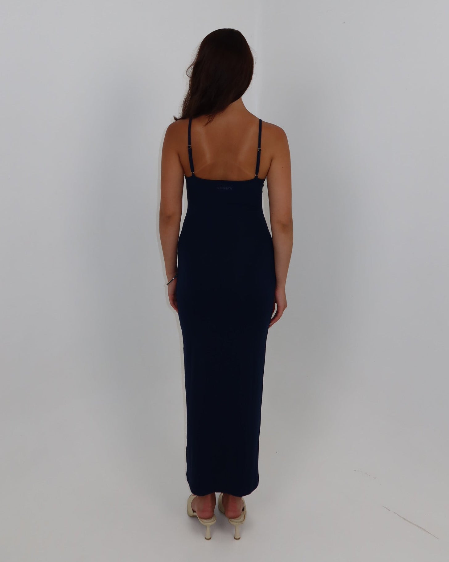 darya slip dress - navy
