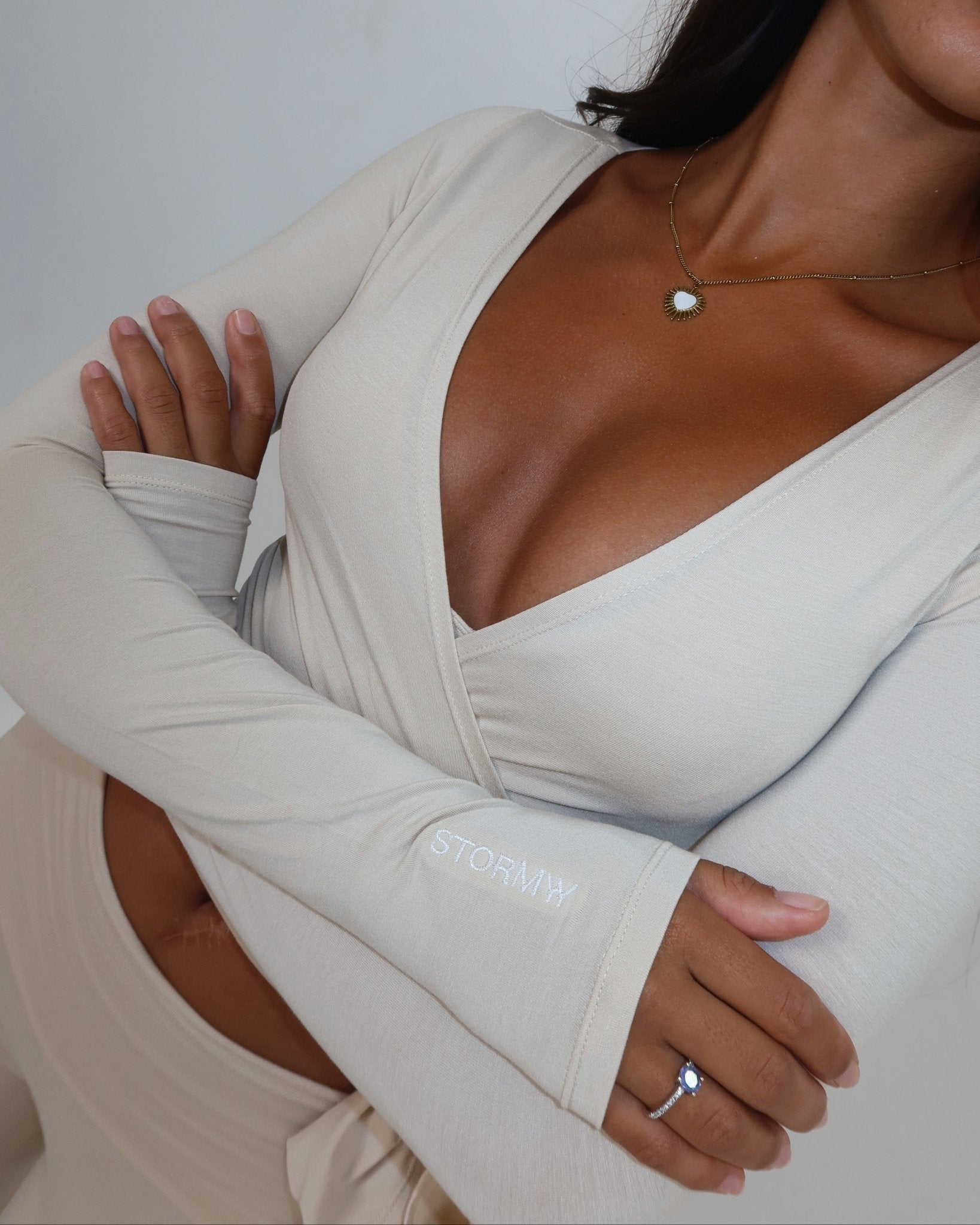 Ava Wrap Top - Vanilla - STORMYY