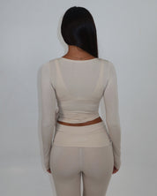 Ava Wrap Top - Vanilla