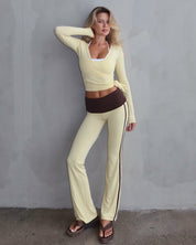 Ava Racer Pants - Cocoa Honey - STORMYY