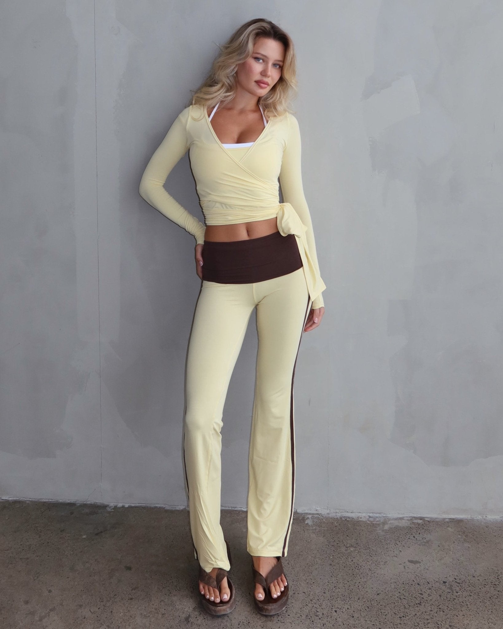 Ava Racer Pants - Cocoa Honey - STORMYY