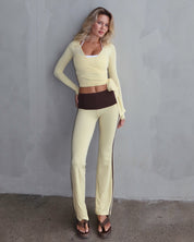 Ava Racer Pants - Cocoa Honey - STORMYY