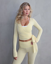 Ava Wrap Top - Honey - STORMYY