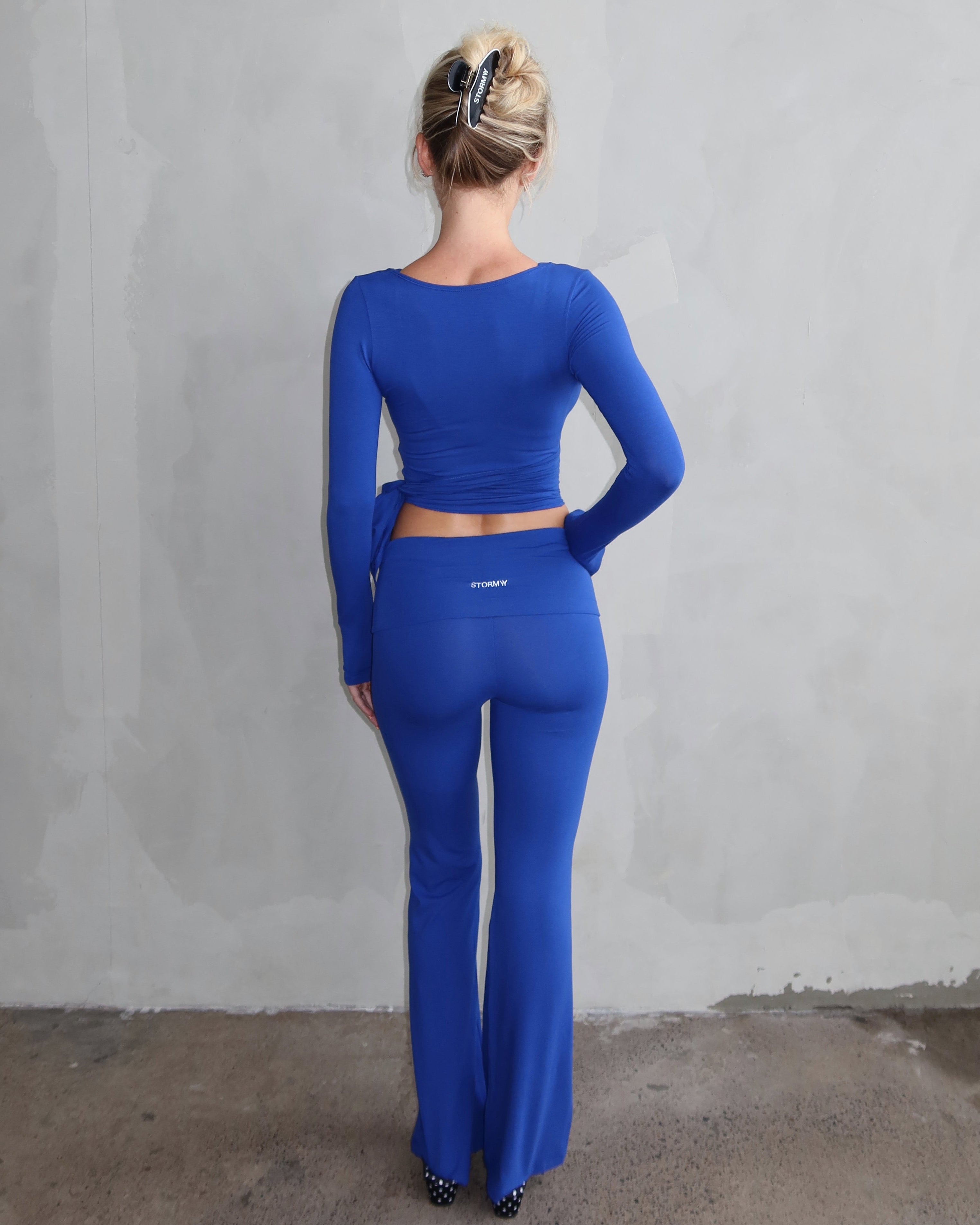 Ava Soft Pants - Blue
