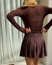 Ava | Soft Skort - chocolate
