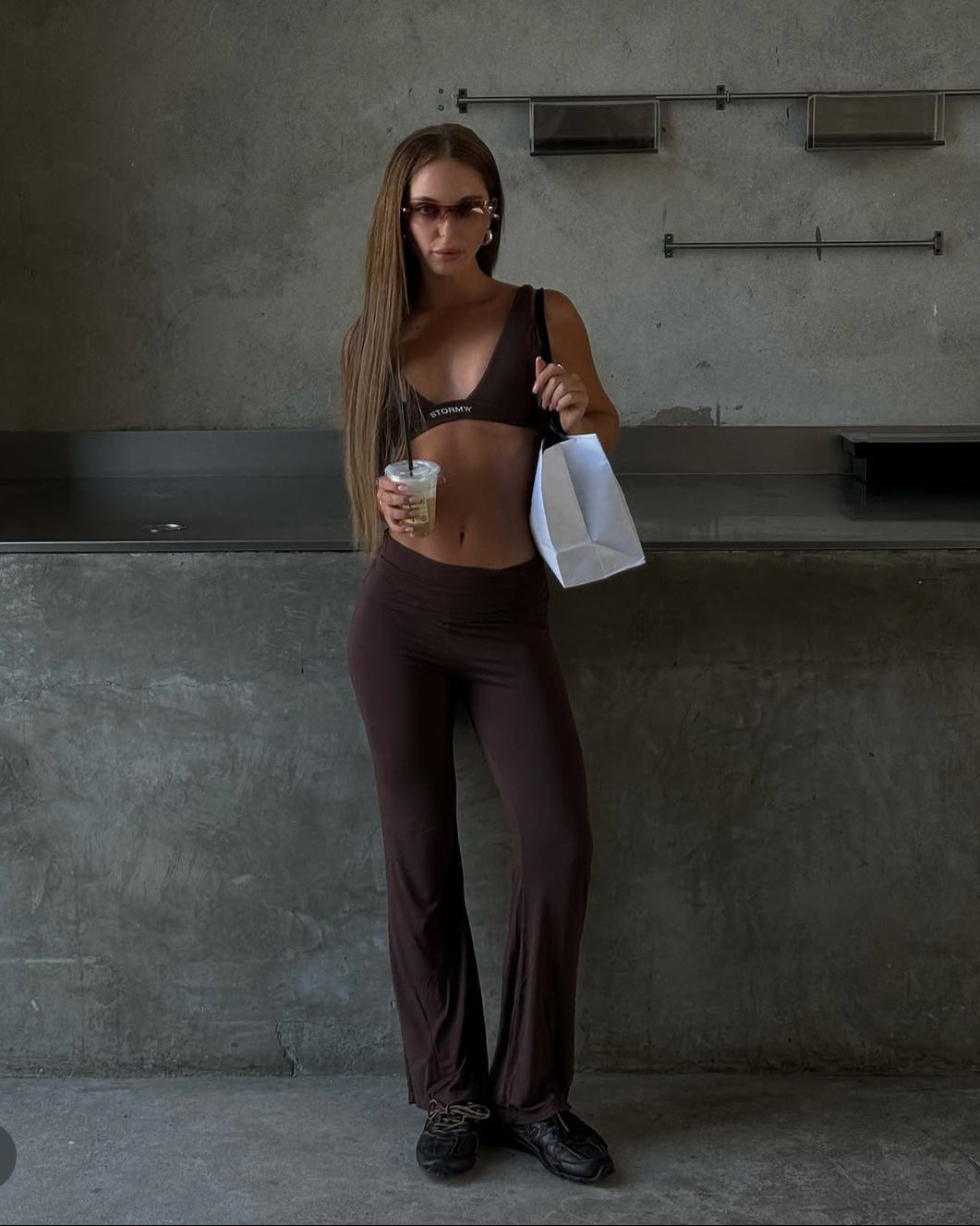Ava | Soft Pants - chocolate
