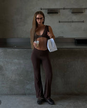 Ava | Soft Pants - chocolate