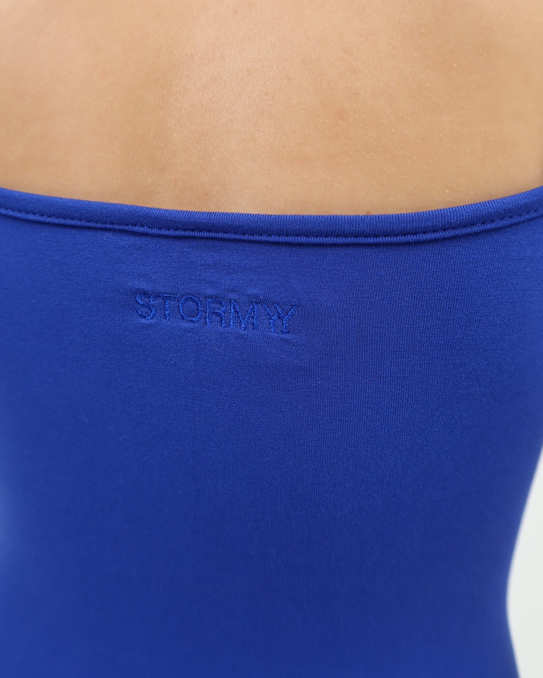 darya slip dress - blue