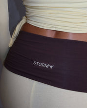 Ava Racer Pants - Cocoa Honey - STORMYY